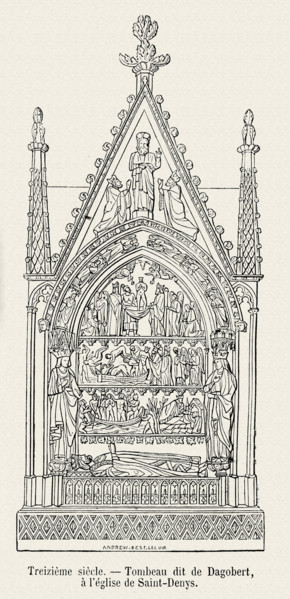 Tomb "of Dagobert", at the Saint-Denis basilica.
