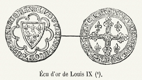 Gold shield of Louis IX.