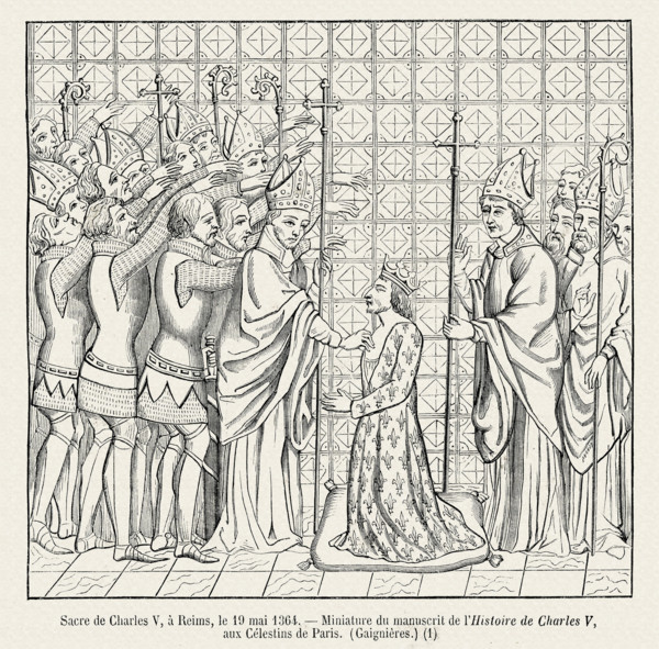 Sacre de Charles V, à Reims.