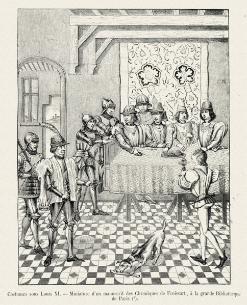 From the Froissart Chronicles: meal