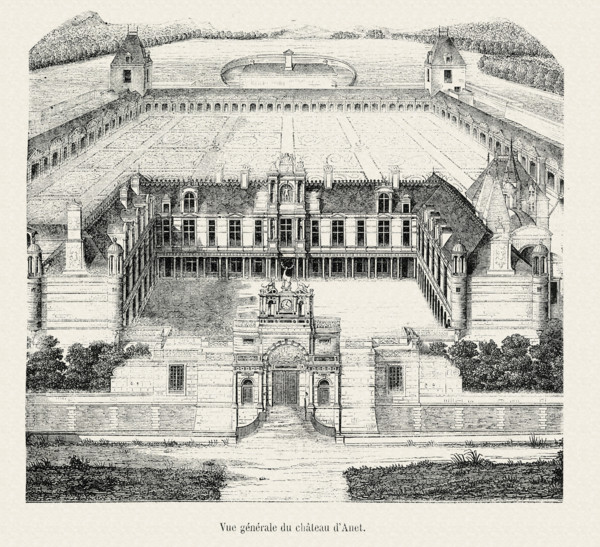 Layout view of the Château d'Anet.