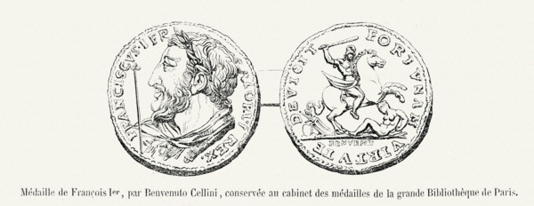 Médaille de François 1er, par Benvenuto Cellini.