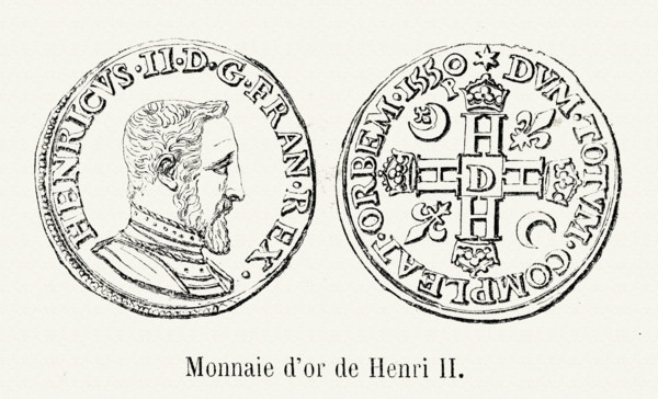 Monnaie d'or de Henri II.
