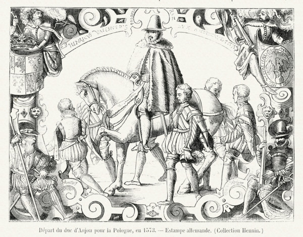 Départ du duc d'Anjou pour la Pologne.