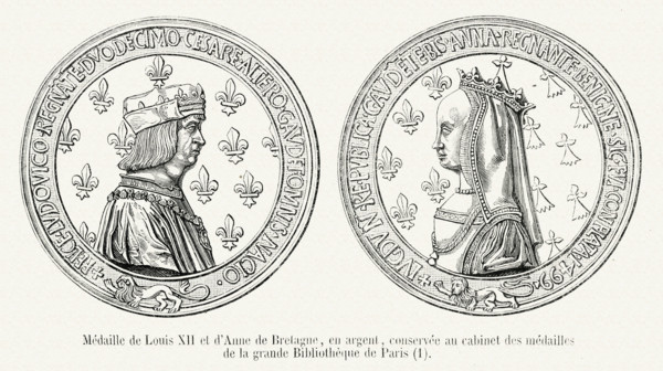 Médaille de Louis XII et d'Anne de Bretagne.