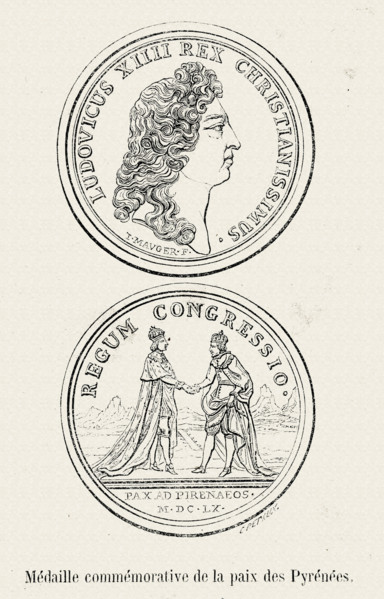 Médaille commémorative de la paix des Pyrénées.