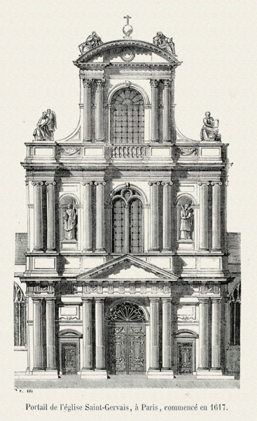 Portail de l'église Saint-Gervais.