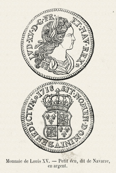 Coin of Louis XV.