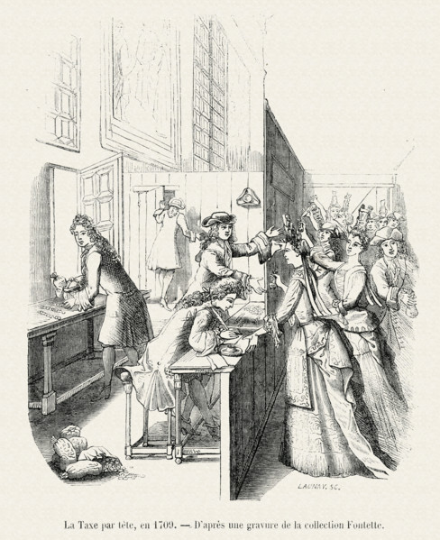 The "Taxe par Tête" ("Head Tax").