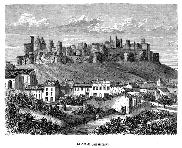 La cité de Carcassonne.