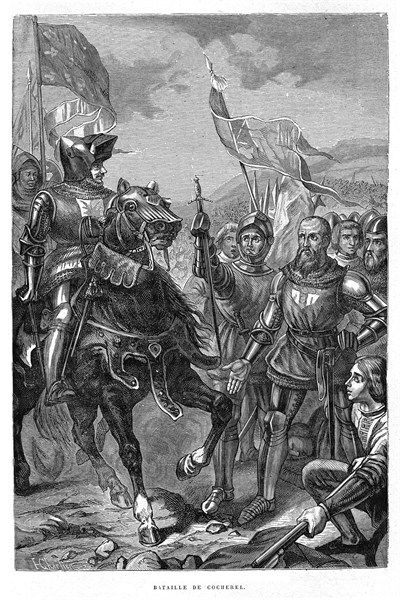 The battle of Cocherel.