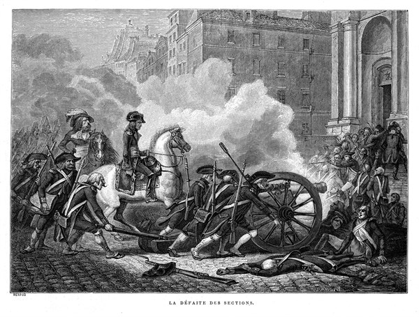 La défaite de sections. Bonaparte.
