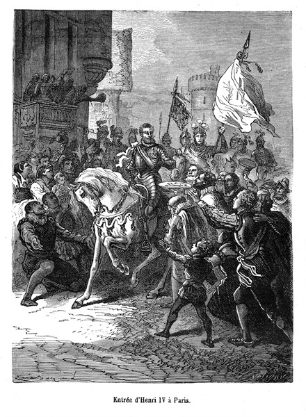 Entrée d'Henri IV à Paris.
