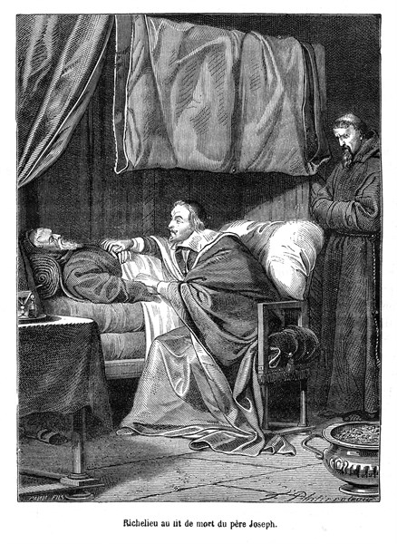 Richelieu au lit de mort du Père Joseph.