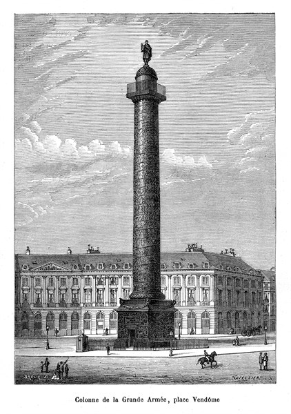 Paris. Place Vendôme. Colonne de la Grande Armée.