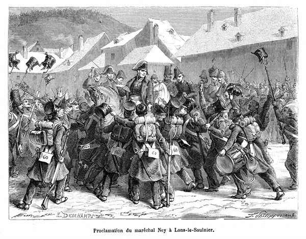Proclamation du maréchal Ney à Lons-le-Saulnier.