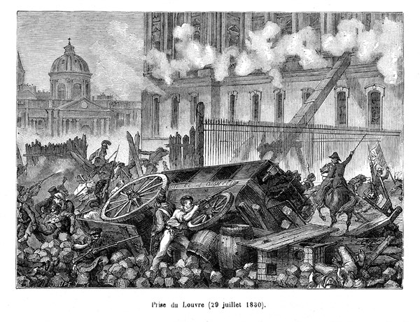 Trois Glorieuses. Prise du Louvre ( 29 juillet 1830).