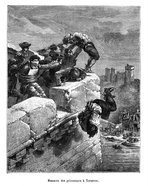 Massacre des prisonniers à Tarascon. Terreur blanche. Révolution française.