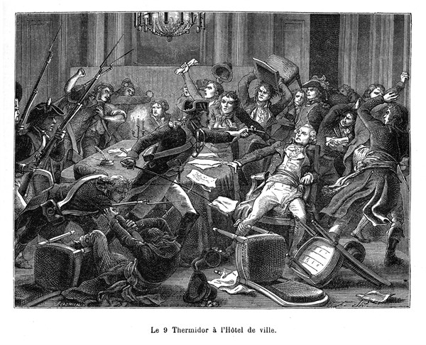 Le 9 Thermidor à l'Hôtel de ville. Paris.