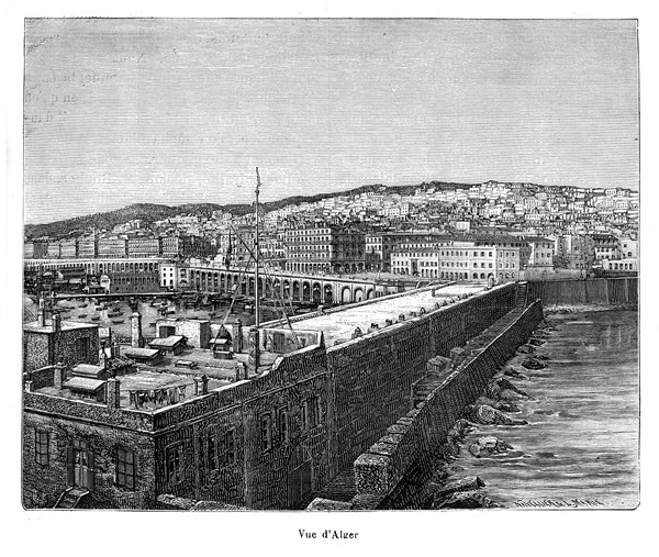 Algérie. Vue d'Alger.
