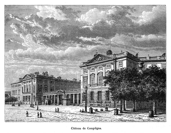 Château de Compiègne
Gravure de Narcisse Navellier d'après un dessin d'Alexandre de Bar