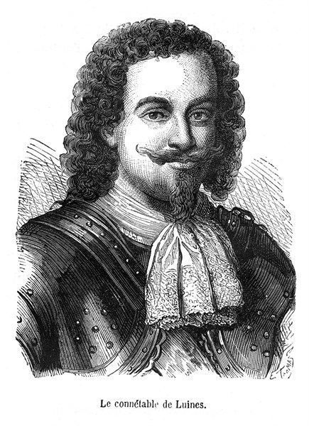 Le connétable de Luynes. Le titre de duc de Luynes, pair de France, a été créé par lettres patentes