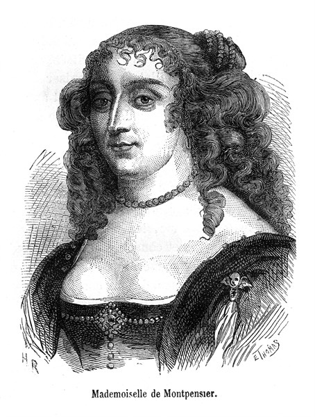 Mademoiselle de Montpensier. Anne Marie Louise d'Orléans (née le 29 mai 1627 - morte le 3 avril