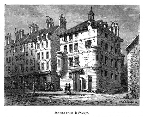 Révolution française. Prison de l'Abbaye.