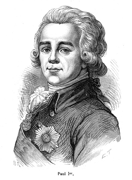 Paul Ier de Russie (né le 1er octobre 1754 - assassiné le 23 mars 1801) fut empereur de Russie de