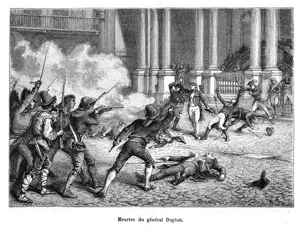 Meurtre du général Duphot. Léonard Mathurin Duphot, (né à Lyon au faubourg de la Guillotière, le 21