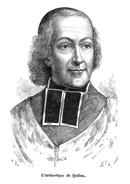 L'archevêque de Quélen. Monseigneur Hyacinthe-Louis de Quélen, né à Paris le 8 octobre 1778, et