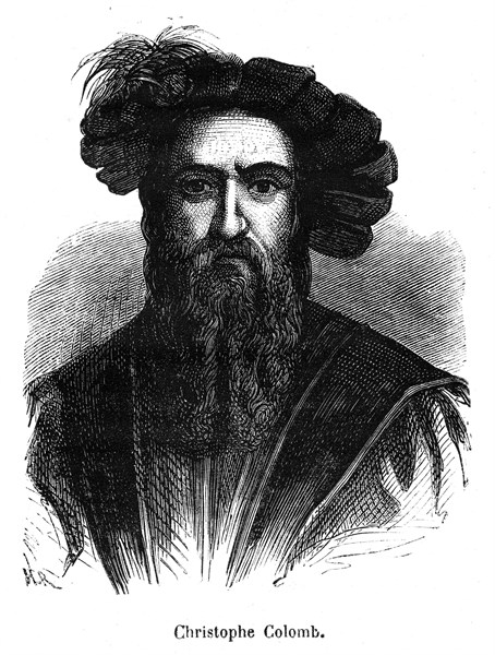 Christophe Colomb (né en 1451 à Gênes - mort le 20 mai 1506 à Valladolid, Espagne), est le premier