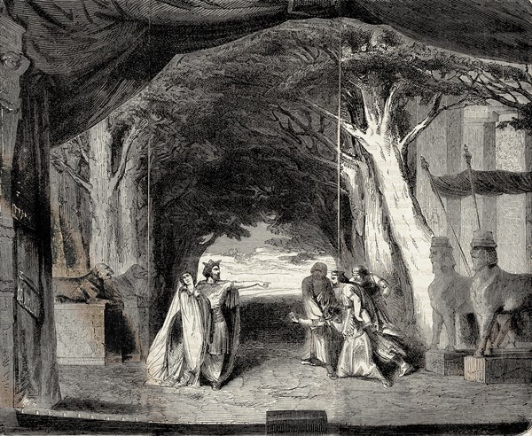 Théâtre français (1864). Esther, acte III scène IV.