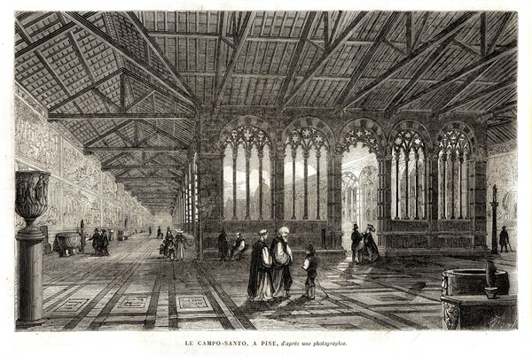 Italie. Le Campo-Santo à Pise (1864).