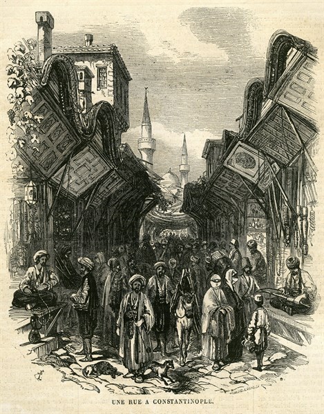 Turquie - Constantinople. Scène de rue.