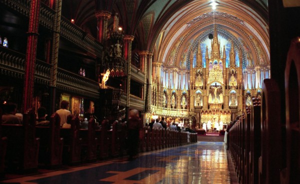 Basilique Notre-Dame de Montréal.