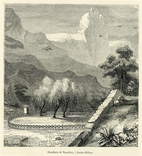 Sépulture de Napoléon, à Saint-Hélène.