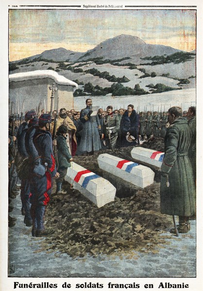 Funérailles de soldats français en Albanie