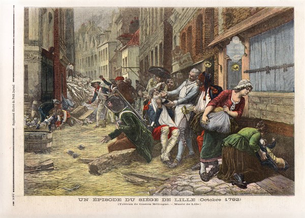 Un épisode du siège de Lille, en octobre 1792.