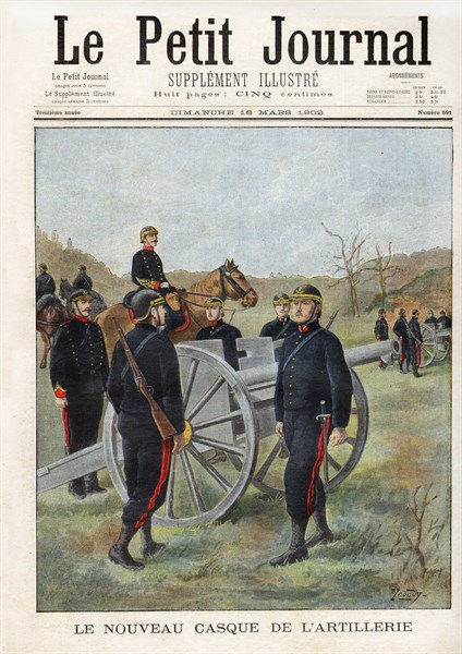 Le nouveau casque de l'artillerie