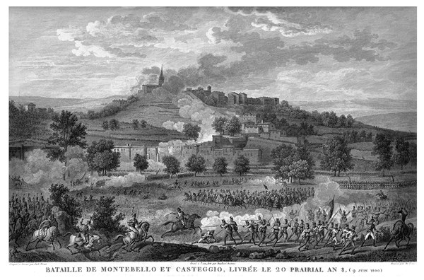 Epopée napoléonienne. Napoléon 1er. Bataille de Montebello et Casteggio, livrée le 20 Prairial de