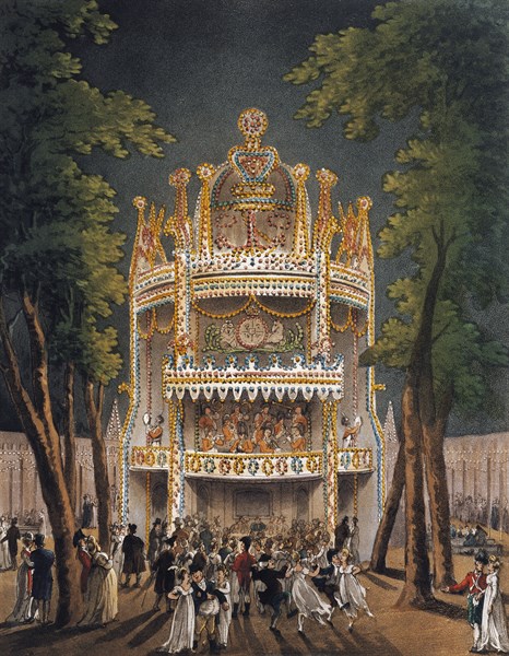 Ackermann, Les Jardins Vauxhall