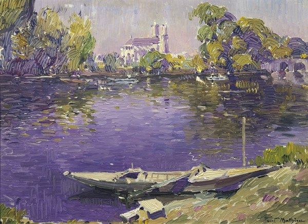 Mathieu, La Seine Passant à Mantes
