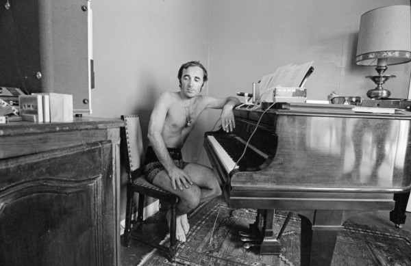Charles Aznavour in holidays at La Napoule