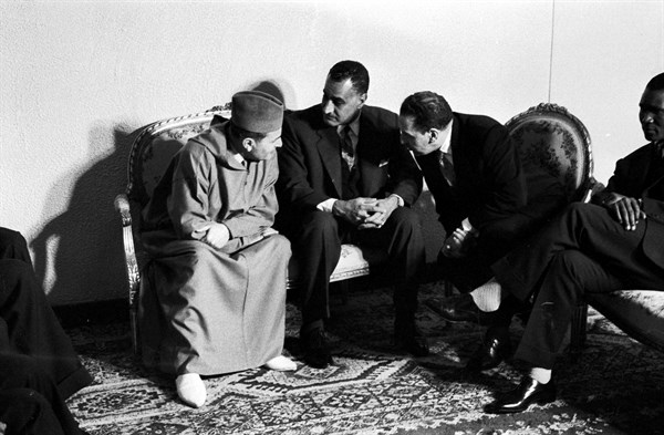 Conférence de Casablanca, Mohammed V, Nasser, et Ferhat Abbas (1961)