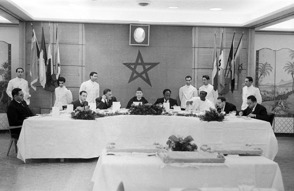 Conférence de Casablanca, dîner à l'hôtel Marhaba (1961)