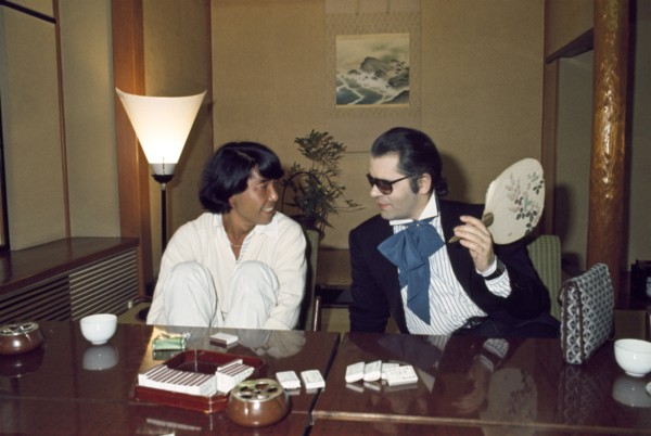 Karl Lagerfeld et Kenzo Takada, 1977