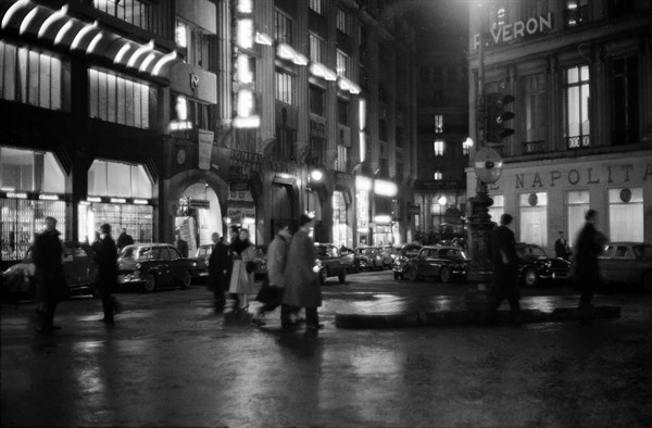 Rue Louis le Grand à Paris, 1958