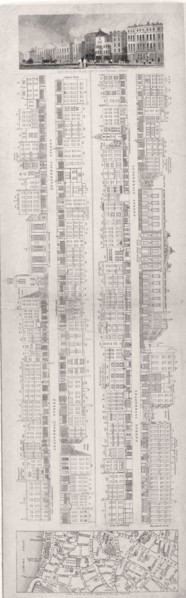 Four elevations of Leadenhall Street, London, c1839. Artist: Anon