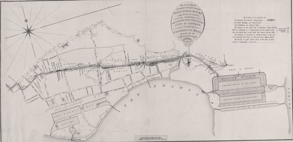 Commercial Road, London, 1801. Artist: William Wickings